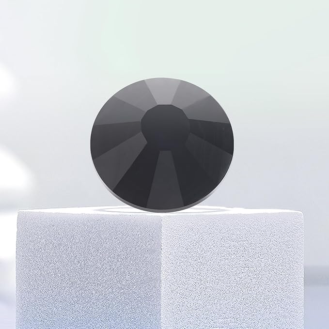 Flatback Rhinestones Bulk, 14400PCS Black Rhinestones for Clothes DIY Decoration Crafts, Black, SS16, 3.8-4.0mm