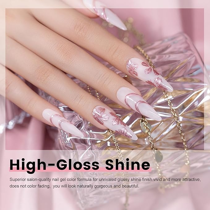 RARJSM Clear 3D Sculpture Painting Gel for Water Ripple Nail Art Designs No Wipe Chrome Nail Powder Nail Charms Rhinestone Decoration Adhesive Glue Drawing Sculpting Thick Gel UV LED Curing Requires