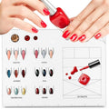 Nail Practice Mat, Silicone Nail Training Sheet for Stamping Nail Art Decal Salons Home DIY Manicures Tool