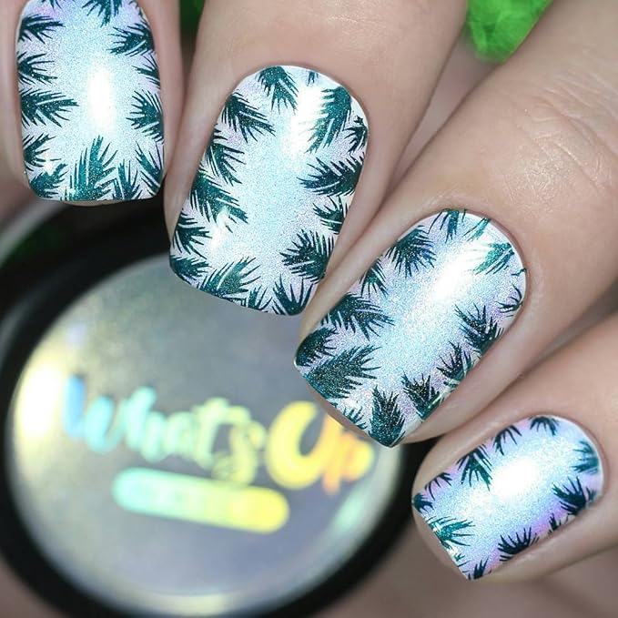 Whats Up Nails - Christmas New Year Winter Nail Stamping Plates (B003, B022) for Nail Art Design