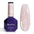 MelodySusie Galaliver Pink Glitter Gel Nail Polish, 15ML Sparkly Light Pink Shimmer Gel Polish Soak Off UV LED Cured Long Lasting Gift for Women DIY Nail Design Nail Art Manicure X04