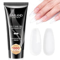 SAVILAND Hema-Free Large Clear Poly Gel: 100g Natural Nail Extension Poly Hard Gels For Starter Salon-Like Strengthener Long Lasting Poly Nail Gel for Beginner & Professional DIY at-Home