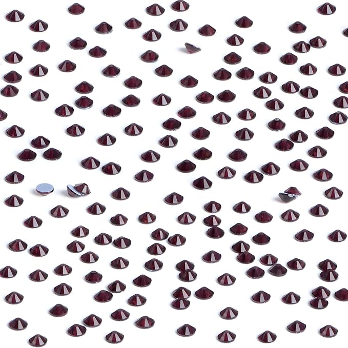 NCB 2880pcs Crystal Hotfix Rhinestone, Machine Cut Stone for Crafts Clothes Shoes Shirts Caps Decoration (Amethyst, SS12 3mm)