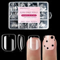 Short Kid Nail Tips,360Pcs Soft Gel Nail Tips Pre-Shaped Press On Nails For Kids,Clear Acrylic Full Cover Fake Nail For Kids DIY Extension & Salon Use12 Sizes For 8-12 Years