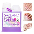 SAVILAND EMA Monomer Acrylic Nail Liquid: 4 fl. oz/120 ml Low Odor Castor Oil Vitamin E Acrylic Liquid Professional Pure EMA Nail Monomer Liquid Nail Tech Salon For DIY Home & Nail Salon Use