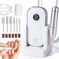 Modelones Professional Electric Nail Drill, 42000 RPM Portable Cordless Touchscreen 10h+ Runtime Rechargeable Nail Drill Kit with Storage Stand and 6 Drill Bits for Acrylic Nails Gel Removal