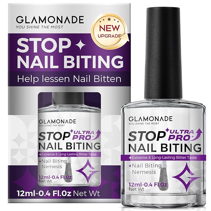 Stop Nail Biting Polish Extra Strength Formula Upgraded Bitterness Effective Anti-Biting Treatment for Adults Kids Bitter Nail Deterrent to End Thumb Sucking Water Resistant & Long Lasting