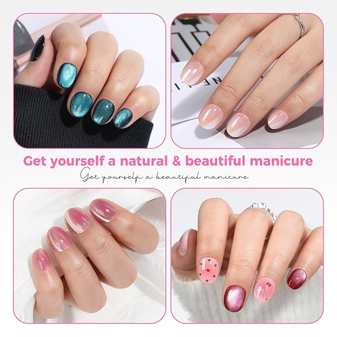 UNA GELLA Extra Short Oval Round Nail Tips, Pre-Shape 312pcs Short Gel Nail Tips Press on Nails Full Cover Oval Fake False Nails for Nails Extension DIY Salon at Home 12 Sizes