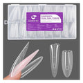 Gelike EC Nail Forms for Builder Gel: Reusable Almond Sandwich Dual Forms for Acrylic & Polygel - 240Pcs 15 Sizes, Nail mold for Flat & Arched Nails - Creates Short to Long Styles
