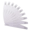 Makartt Nail File: 100/100 Grit Emery Boards for Nails, Doubled Sides Washable 10pcs Zebra Coarse Filer Kit for Shaping Acrylic and Extension Gel, Pedicure Manicure Tools Salon Home Use