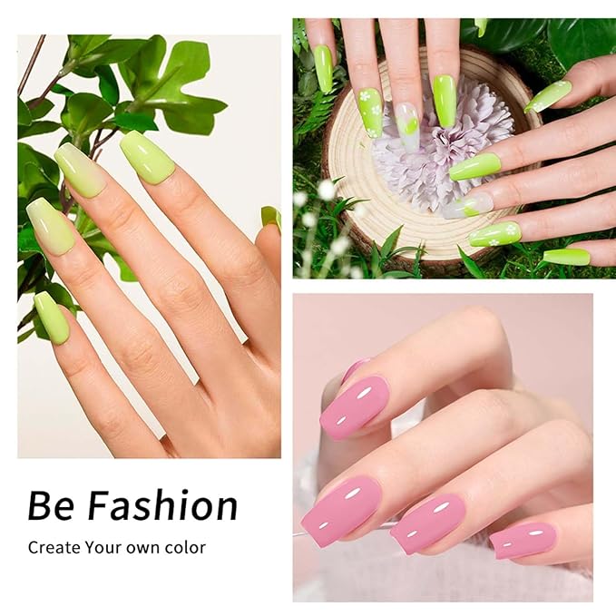 JR 9pcs 15ml Summer Color Gel Nail Polish Set Including Red Pink Nude Gel Polish Kit UV LED Soak Off Polish Home DIY Gift D