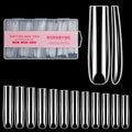 XXXL Nail Tips,BORNBYME Long Square Nail Tip Clear Nail Tips for Acrylic Nail Extension Press on Nails