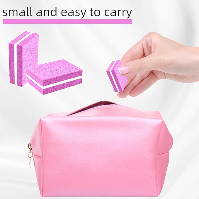 50 Pack Nail Buffers,100/180 Grit Mini Buffer Block, Mini Nail Files for Acrylic & Natural Nails,Double-Sided Buffing Blocks for Manicure & Pedicure, Salon & Home Use (Multi-Colored)