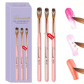 3PCS Rose Gold Acrylic Nail Brush Set,Size 8/10/14 Professional Nail Brushes for Acrylic Application Extension and 3D Carving for Nail Home Salon DIY