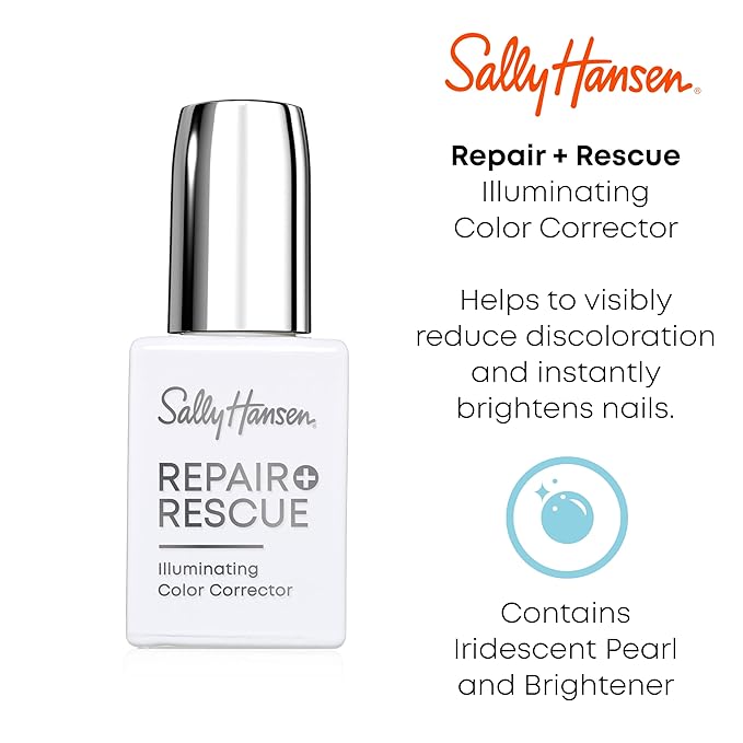 Sally Hansen Nail Treatment Repair + Rescue Illuminating Color Corrector | Reduces Nail Discoloration & Brightens Dull Nails