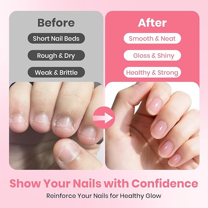 Beetles Bitter Nail Strengthener for Nail Biting - Air Dry Nails Biting Treatment Clear No Bite Polish for Weak, Thin and Damaged Nails Strengthener and Growth, Gently Discourage Bite 0.5 fl oz