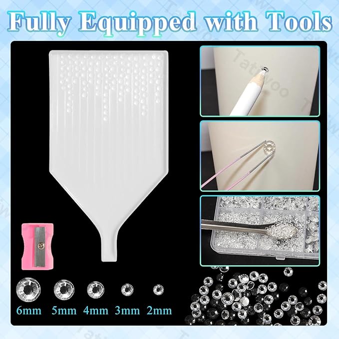 20000Pcs Clear Crystal Flatback Jelly Resin Rhinestones for Bedazzling, Mix Sizes Clear Rhinestones Gems Bedazzling for Crafting, Flatback Rhinestone for DIY Face Makeup Crafts Tumblers