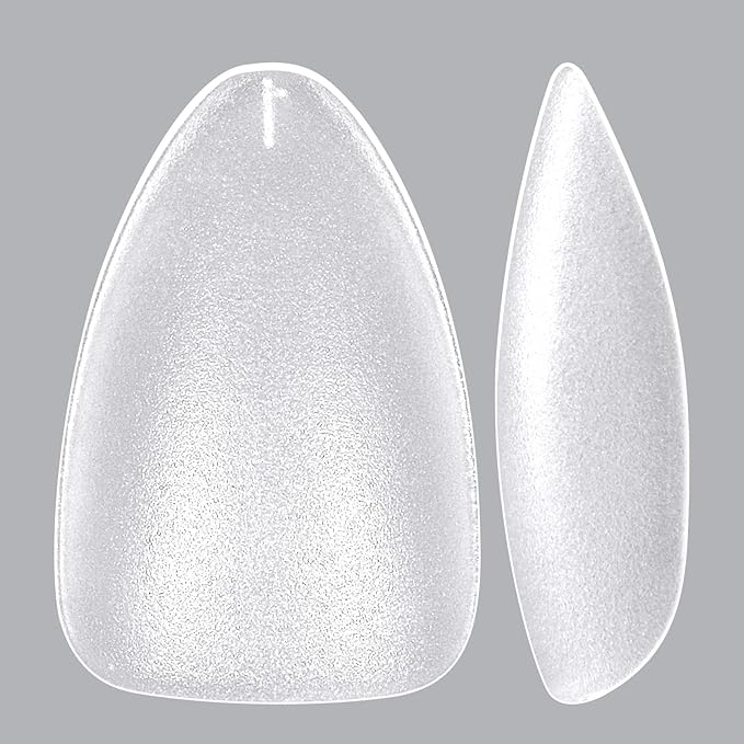 AILLSA Short Almond Nail Tips 450PCS Upgraded Matte Gel Nails Tips No Filed Pre-shaped Soft Full Cover Short Almond Nails Clear False Gelly Nail Tip for Soak Off Nail Extensions 15 Sizes
