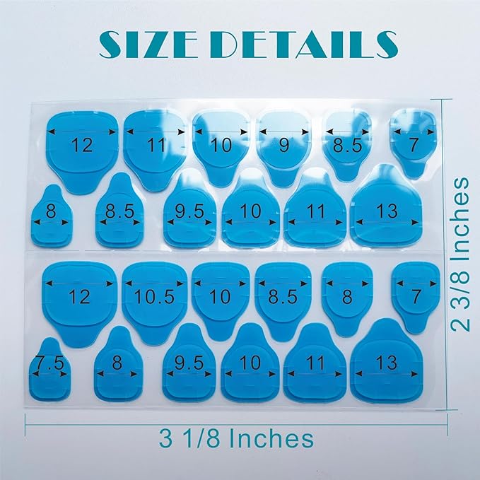 Nail Stickers：Nail Adhesive Tabs Transparent Double Side Nail Sticky Tabs, 1200PCS Press Ons Nail Sticker,Waterproof Breathable False Nail Tips Jelly Nail Glue Replacement (Blue 50sheet)