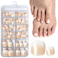 120PC Ombre Press on Toenails for Women Fake Toe nail Press ons Acrylic Toe Press on Nails Set, Ombre Press on Toe Nails Press on Fake Toenails Press ons Acrylic Toe Nail Tips Kit&Glue Tab-K