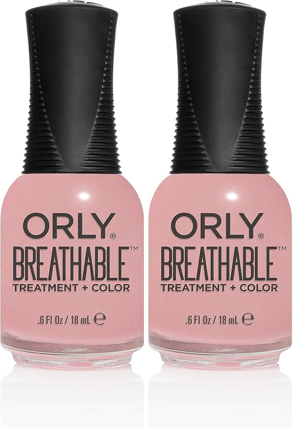 Orly Breathable Nail Color, Sheer Luck, 0.6 Fluid Ounce (Pack of 2)