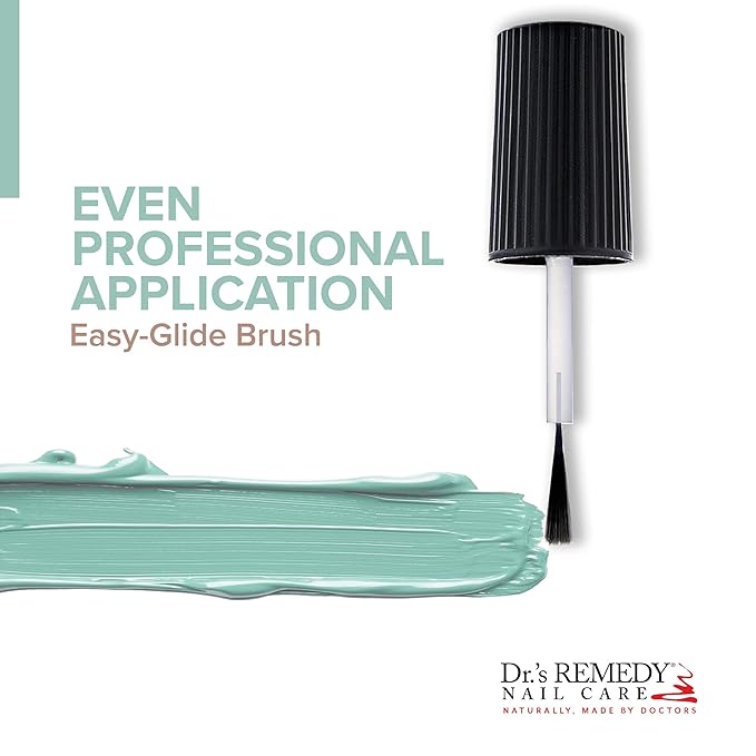 Dr.'s Remedy Enriched Nail Polish, Trusting Turquoise With Base Coat