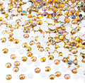 John Bead 2000 Pieces 4mm (SS16), Gold AB, Acrylic Round Flat Back Rhinestones for Jewelry Making, DIY Crafts, Nail Art, Face Makeup, Clothes