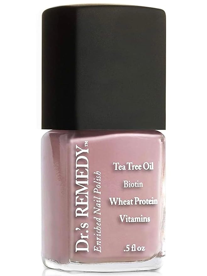 Dr’s Remedy Enriched Nail Polish: Non Toxic, All Natural, and Organic - Doctor Formulated: Strengthens, Restores, Heals, and Protects '24-Free' - RESILIENT Rose