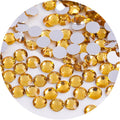 4500 Pcs SS12 3mm Flatback Rhinestones for Nails Art Crafts Glitter Round Gems Goldens DIY Clothes Shoes（Golden Yellow)