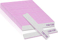 25pcs Nail Files 150 Grit, BLESWIN 150/150 Grit Nail Files, Jumbo Nail Files for Acrylic Nail, Nail Filer for Poly Nail Extension, Double-Sided Emery Board Nail Filer for Manicure, Pedicure