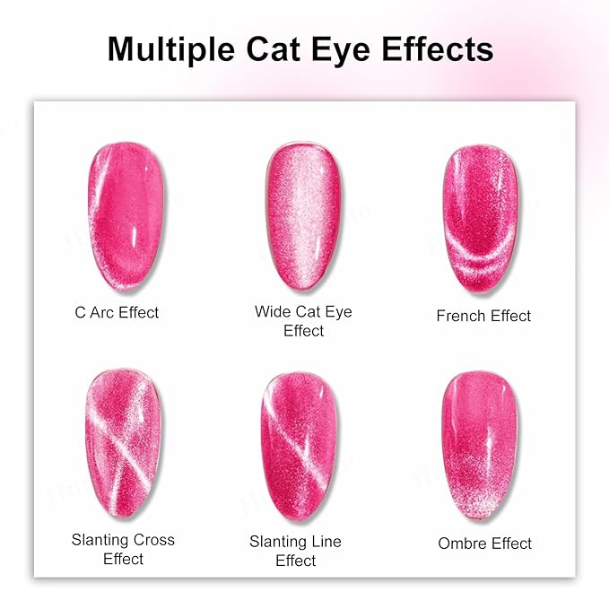Cat Eye Magnet for Nails, Multifunctional Double-head Nail Polish Magnet Pen, Magnetic Cat Eye Gel Polish Nail Design Tool, for Home DIY, Salon
