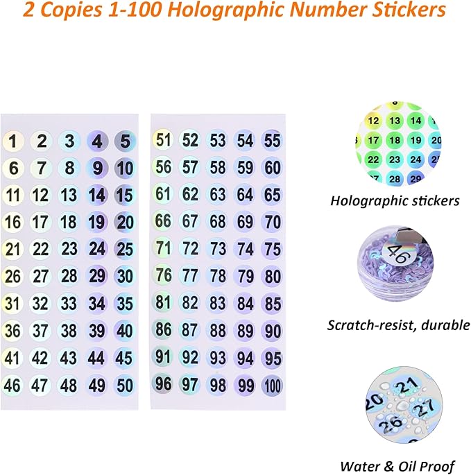 100 ps Fan-Shaped Nail Swatch Sticks with Number Stickers, Nail Practice Sticks, Color Display Wheel, Sample Tips(Transparent)
