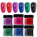 AZUREBEAUTY Dip Powder Nail Kit, 6 Color Jelly Glow Dipping, Natural French Nail Art Starter Manicure Salon DIY at Home