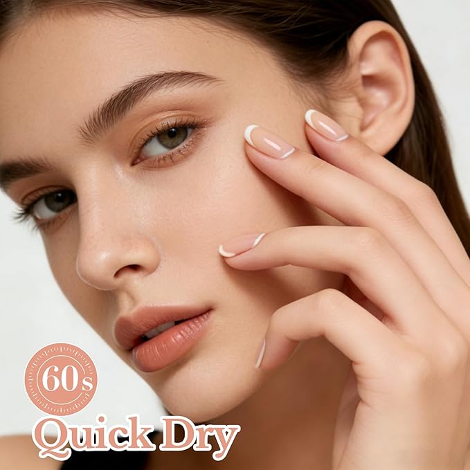 AZUREBEAUTY Jelly Nail Polish Set Quick Dry Transparent Nude Pink Purple Brown 4 Colors Sheer Natural Nail Lacquer Fingernail Kit with Top Coat Nail Polish DIY Salon Home