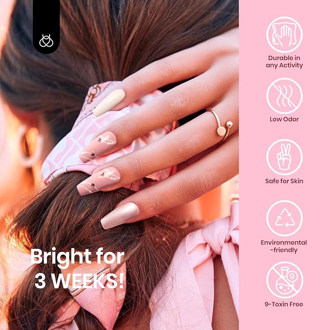 Beetles Pink Gel Polish Set– 20 Colors Dare to Bare Gel Polish Set Hot Pink Nude Pink White Glitter Soak off Uv Led Manicure Kit with 3Pcs Base&Top Coat for DIY Manicure Spring Gift for Women