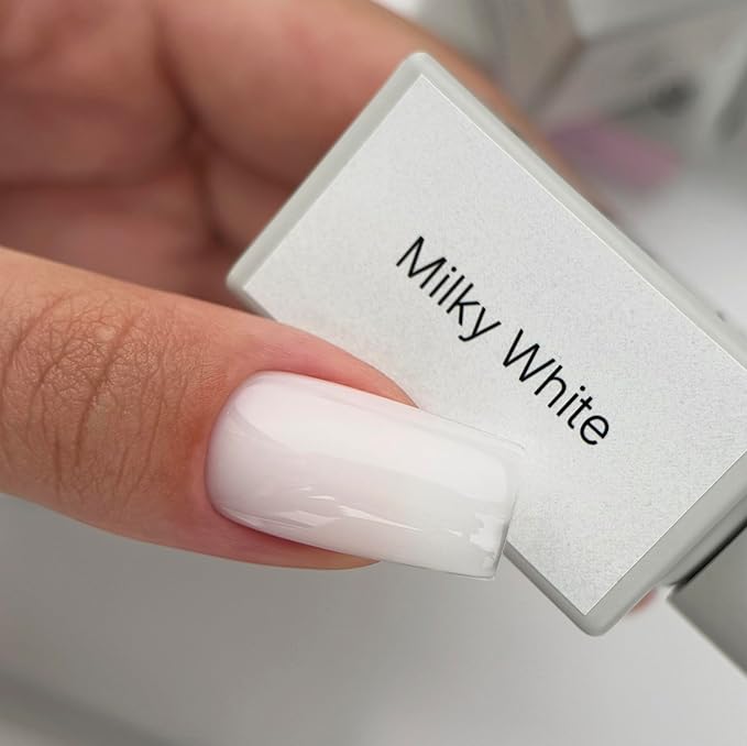 IN.HYPE Structure/Liquid Builder Gel/Hard Gel in a Bottle (BIAB) for Nail Enhancing/Overlays/Strengtenning (Milky white 2)