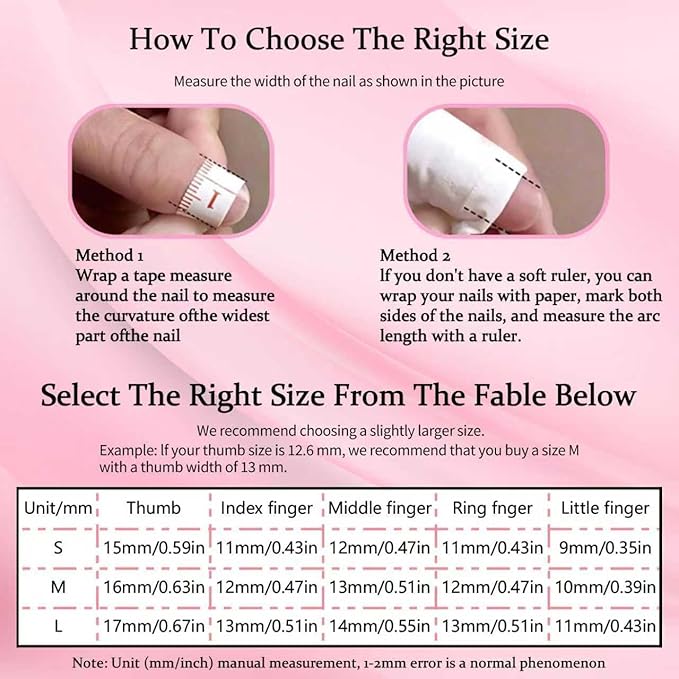 Long Press on Nails Almond Handmade Nails with Glue,French Tip False Nails Nude Pink Nail Press ons 5D Flower Art Design Muti-Layer Gel Handmade Nail Luxury False Nails for Women (Size S)