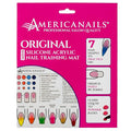Americanails Mini Acrylic Nail Training Mat - Beginners Silicone Trainer Sheet, Apply Acrylic Nails with Flexible Roll Up Pad Template, Worksheet for Acrylic Fingernails & Nail Technology