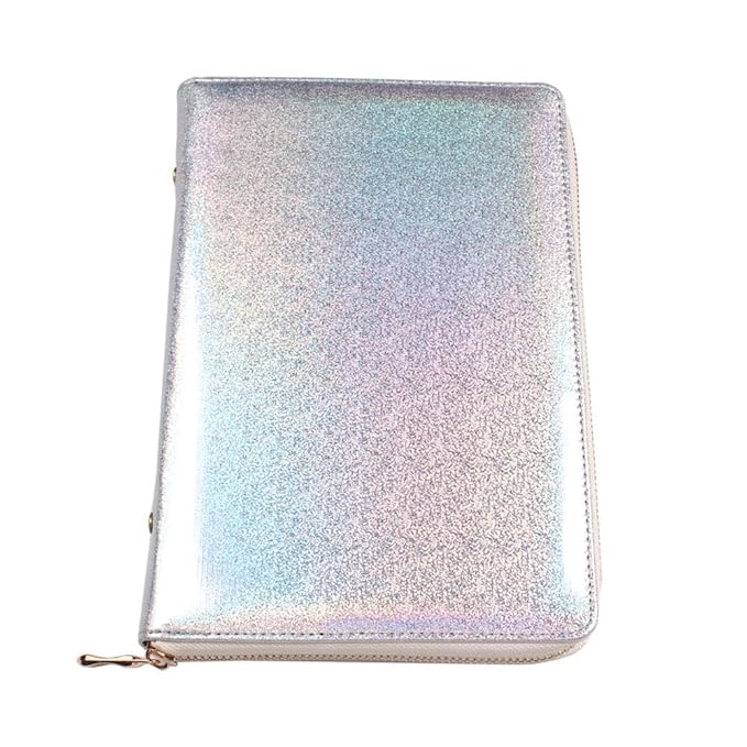 72 Slots Holographic Nail Plates Holder Case Stamping Templates Organizer Square & Round Printing Molds Collection Manicure Tool Accessorie (Silver)