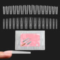 Nail Forms, 10.55 x 4.76 x 1.18in Professional 240 Pieces Tools - Nail Molds Extension Tips Reusable,for Personal Salon Home Fashion Beauty Manicure Daily Styling