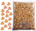 Hisenlee 14400PCS Rhinestone SS3-SS20 Crystal Gems 9 Sizes Wholesale Nail Art Rhinestone Flatback Round Glass Diamond for Crafts (SS12, Sun Light)
