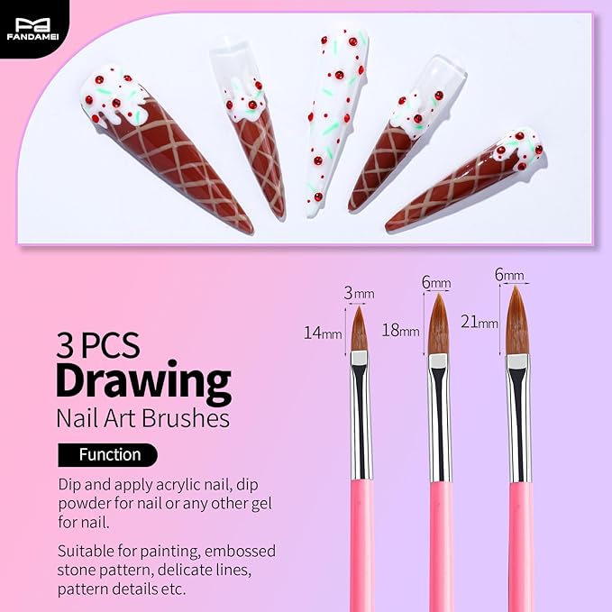 FANDAMEI 33pcs Nail Art Tools, Nail Art Brushes, 31pcs Nail Brushes For Nail Art, Nail Brushes, Nail Dotting Tool, Nail Art Brush For Nail Design, Nail Brush Set, Nail Art Palette, Nail Design Tools