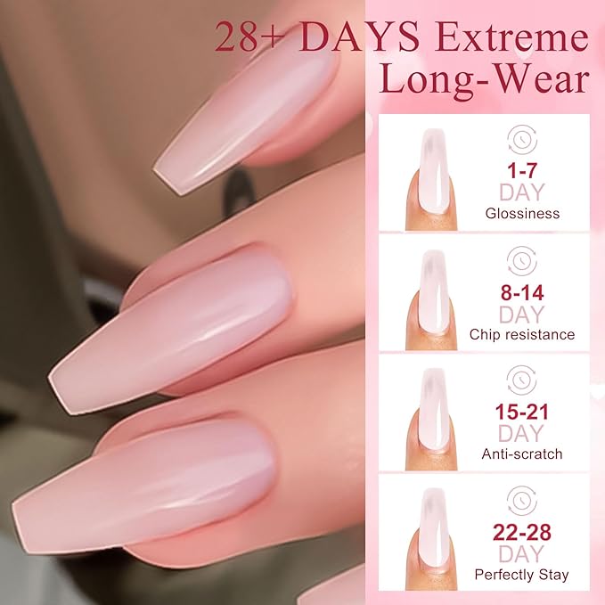 MTSSII 15Pcs Gel Nail Polish Set 6 Colors Nude Gel Polish + 3Pcs Poly Nail Gel Poly Extension Gel for Nail with Slip Solution, Dual-Ended Brush, Nail File Manicure Kit