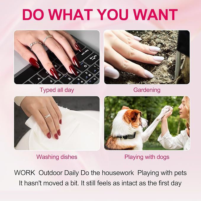 Cat Eye Press on Nails Medium, Fashion Purple Glitter Press on Nails, Soft Gel Fake Nails, Reusable & Natural Acrylic False Nails, Stick on Nails for Women Gift, Glue on Nails Kit 30 Pcs