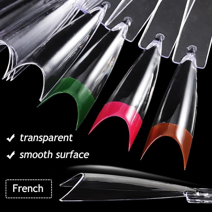 150pcs Clear Nail Swatch Sticks With Ring, Nail Color Swatches For Nail Display False Nail Polish Sample Sticks Practice Nail Tips Transparent Board Nail Art Supplies Professional Salon