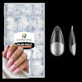 Nail Tips Almond Shape, 360pcs Double-sided Matte Full Cover Soft Press on Nails, 15Sizes Pre-shape Matte Almond Nails Tips Long Last Acrylic Nails Soak Off Nail Extension Salon DIY Home