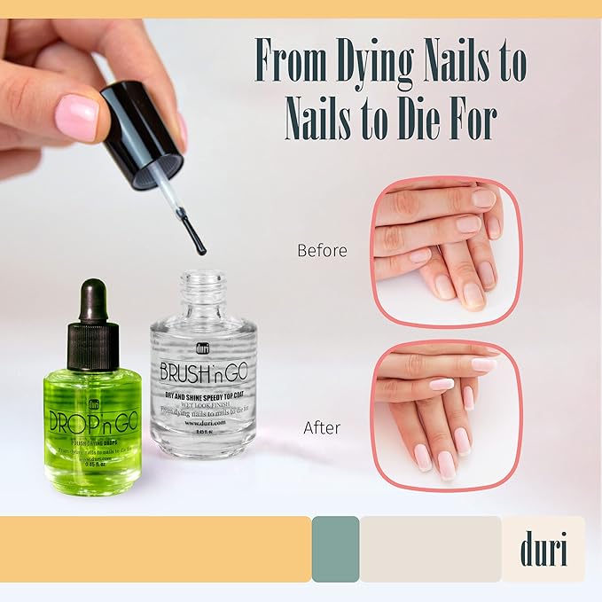 duri Brush'n Go Top Coat and Drop'n Go Drying Drops