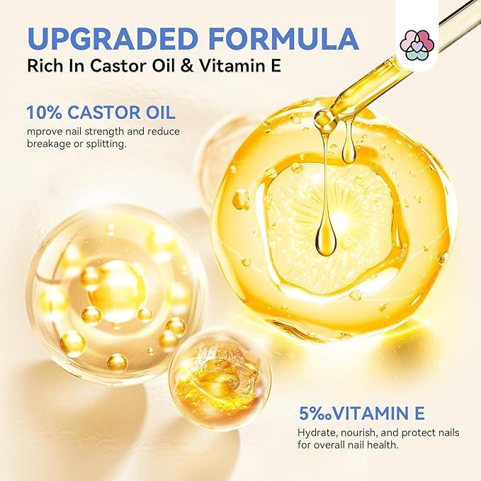 SAVILAND Nail Glue Remover: Quick Gel Glue Remover for Press On Nails Acrylic Removal Glue On Nails with Cuticle Pusher Castor Oil Vitamin E Manicure Fork Easy to Use Home Salon