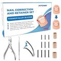 Titanium Ingrown Toenail Treatment,Ingrown Toenail Corrector for All Size Curve Correct, Nail Wraps & Nail Repair Products