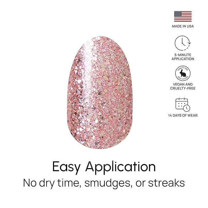 Color Street Social Butterfly Glitter Nail Strips